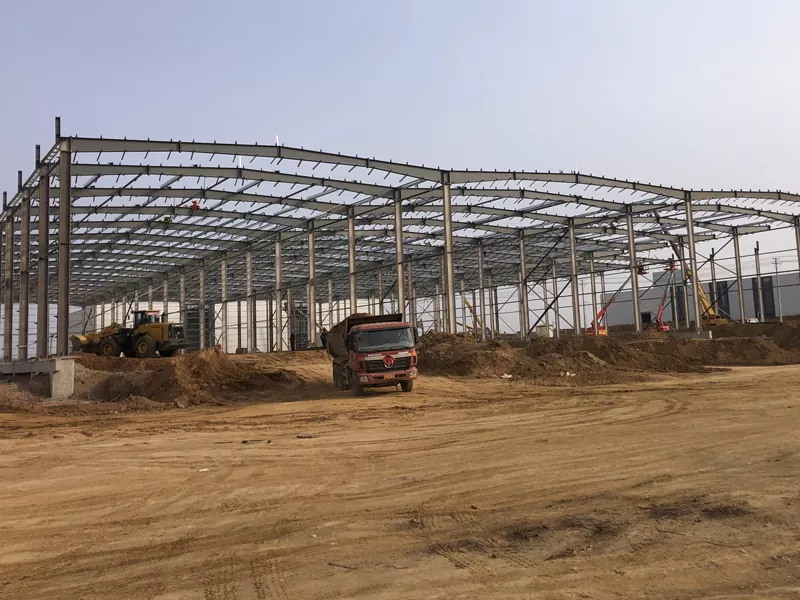 પ્રિફેબ સ્ટીલ મેટલ વેરહાઉસ મકાન